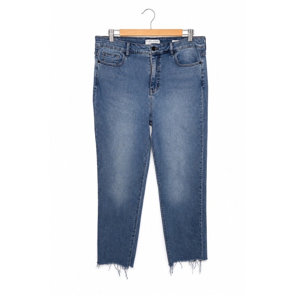 Social Standard by Sanctuary Jeans Womens 16 High Rise Crop Straight Raw Hem